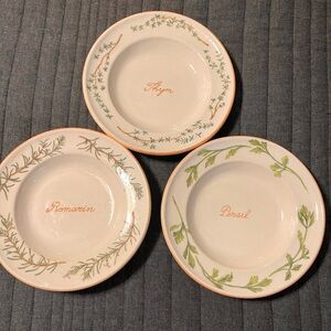 Three gorgeous herb adorned salad bowls